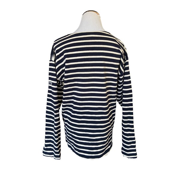Mat de Misaine Breton Top Size M Blue Striped Sailor French Coastal Quiet Luxury - Picture 3 of 12